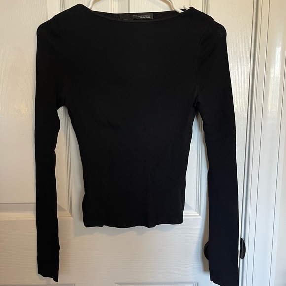 360 SWEATER VEDA OPEN BACK SIZE XS CRISS CROSS BACK - Picture 4 of 7